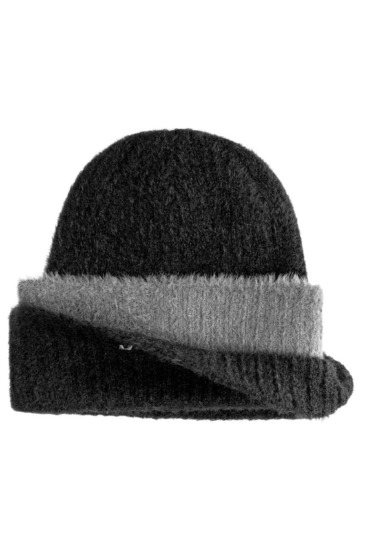 Fuzzy Layered Beanie