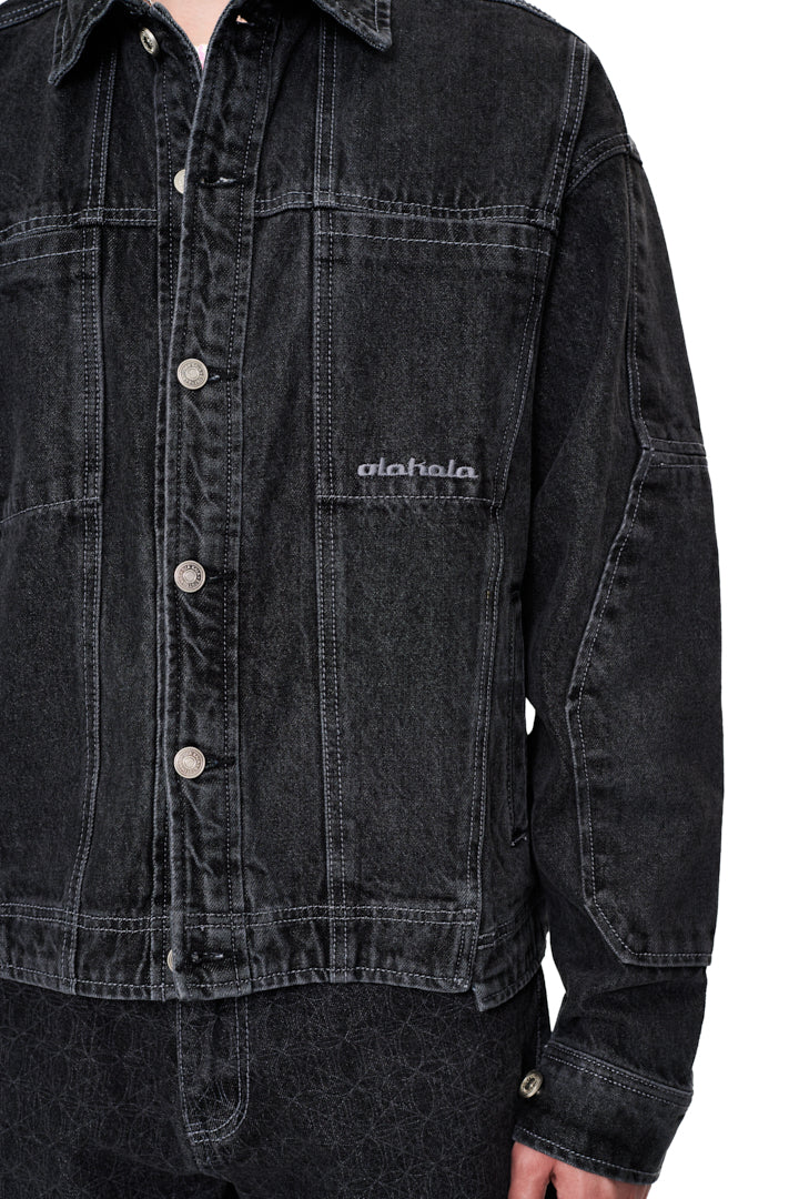 CC Black Denim Jacket OLAKALA