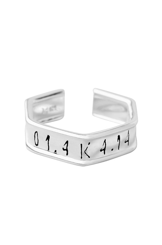 Toast Clip Ring Silver