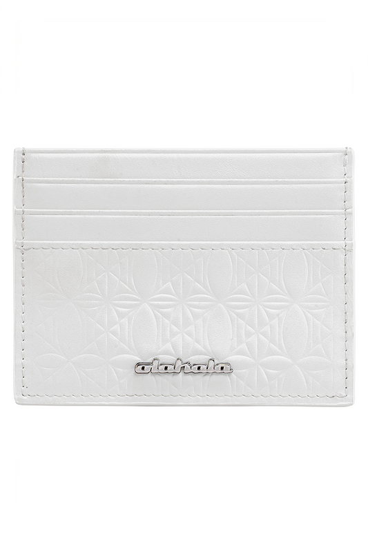 CC  Leather Monogramm Cardholder White