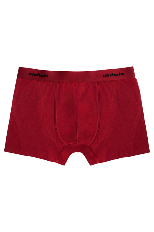 Boxershort Red 3er Pack mit elastischem Bund und eingewebtem Logo, präsentiert in einer roten Geschenkbox. Ideal für den stilvollen Look von OLAKALA.